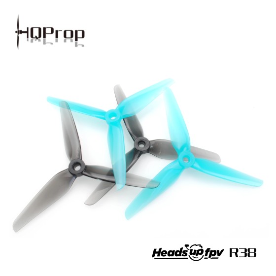 HQ 5.1inch 3-Blade Tri-Blade Blue Racing Propeller R38 5138 Compatible with XING 2207 Motor for Drone Plastic Material